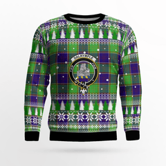Clan Dalrymple Crest Tartan Christmas Ugly Sweater QP78 Dalrymple Crest Tartan Tartan Ugly Sweater