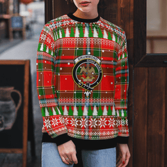 Clan Drummond of Perth Crest Tartan Christmas Ugly Sweater LT20 Drummond of Perth Crest Tartan Tartan Ugly Sweater