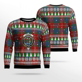 Clan Fraser Ancient Crest Tartan Christmas Ugly Sweater SJ91 Fraser Ancient Crest Tartan Tartan Ugly Sweater
