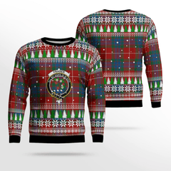 Clan Fraser Ancient Crest Tartan Christmas Ugly Sweater SJ91 Fraser Ancient Crest Tartan Tartan Ugly Sweater