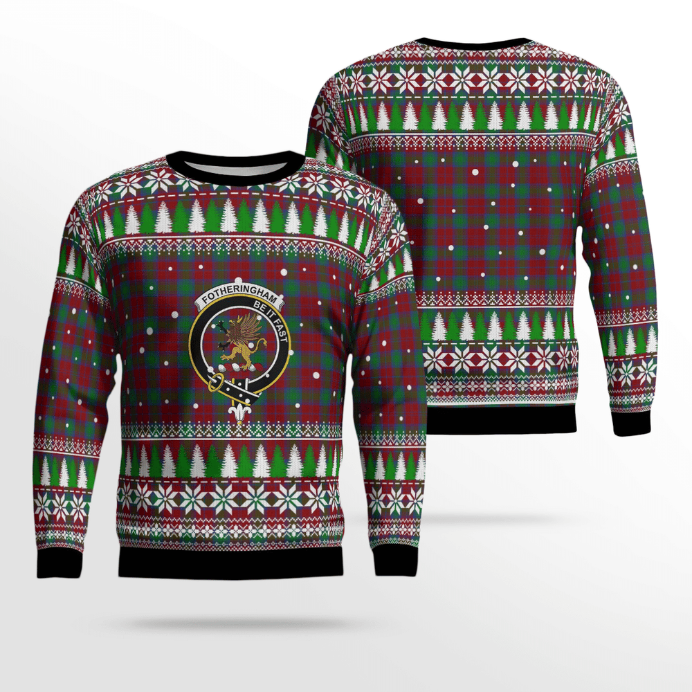 Clan Fotheringham Crest Tartan Christmas Ugly Sweater EF20 Fotheringham Crest Tartan Tartan Ugly Sweater