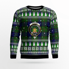Clan Dundas Modern Crest Tartan Christmas Ugly Sweater PQ44 Dundas Modern Crest Tartan Tartan Ugly Sweater