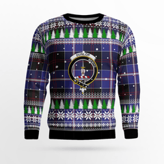 Clan Dunlop Modern Crest Tartan Christmas Ugly Sweater JA41 Dunlop Modern Crest Tartan Tartan Ugly Sweater