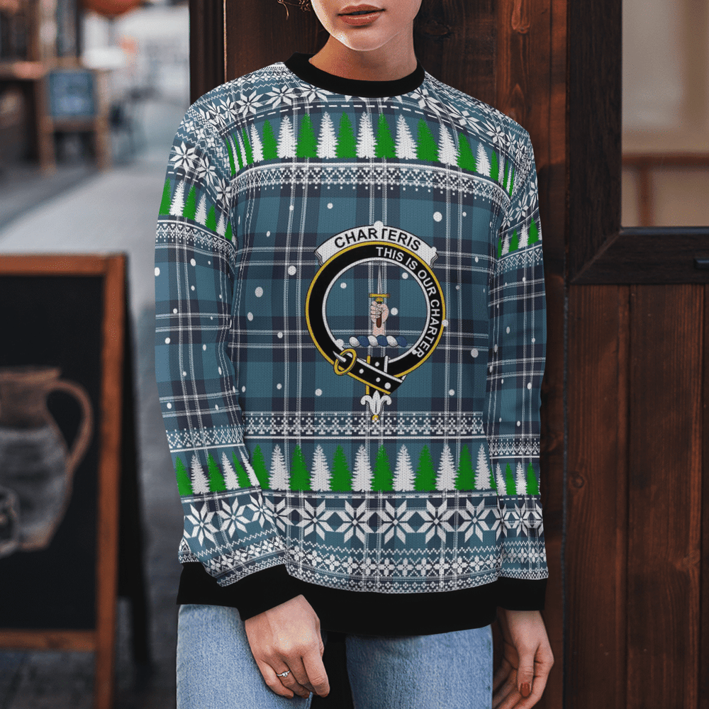 Clan Earl of St Andrews Crest Tartan Christmas Ugly Sweater BS50 Earl of St Andrews Crest Tartan Tartan Ugly Sweater