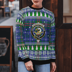 Clan Edmonstone Crest Tartan Christmas Ugly Sweater UJ22 Edmonstone Crest Tartan Tartan Ugly Sweater