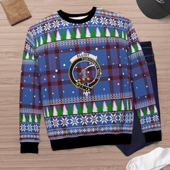 Clan Elliot Modern Crest Tartan Christmas Ugly Sweater WT25 Elliot Modern Crest Tartan Tartan Ugly Sweater