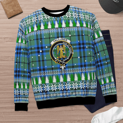 Clan Falconer Crest Tartan Christmas Ugly Sweater HR51 Falconer Crest Tartan Tartan Ugly Sweater