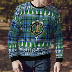 Clan Falconer Crest Tartan Christmas Ugly Sweater HR51 Falconer Crest Tartan Tartan Ugly Sweater