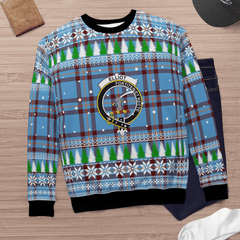 Clan Elliot Ancient Crest Tartan Christmas Ugly Sweater KO34 Elliot Ancient Crest Tartan Tartan Ugly Sweater