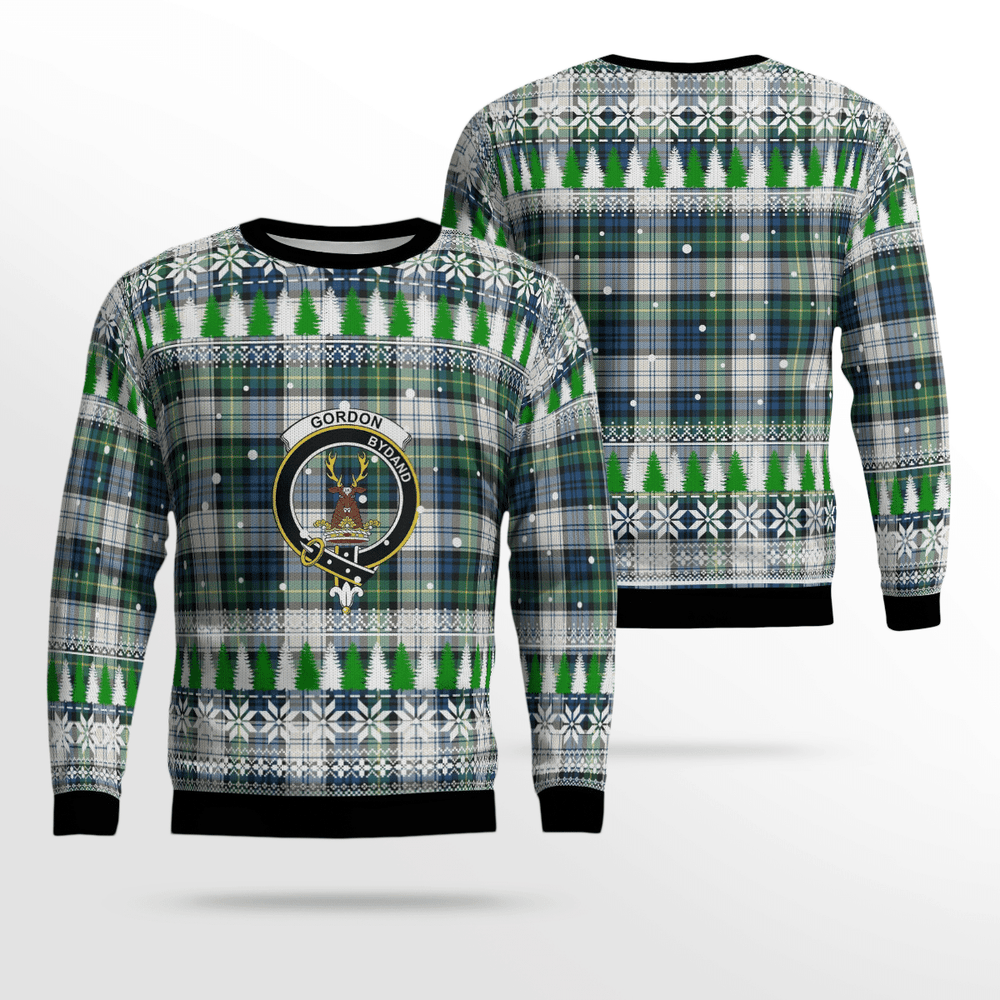 Clan Gordon Dress Ancient Crest Tartan Christmas Ugly Sweater NE64 Gordon Dress Ancient Crest Tartan Tartan Ugly Sweater