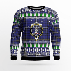 Clan Fleming Crest Tartan Christmas Ugly Sweater CW44 Fleming Crest Tartan Tartan Ugly Sweater