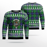 Clan Graham of Menteith Modern Crest Tartan Christmas Ugly Sweater LE63 Graham of Menteith Modern Crest Tartan Tartan Ugly Sweater
