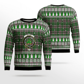 Clan Gray Hunting Crest Tartan Christmas Ugly Sweater ID80 Gray Hunting Crest Tartan Tartan Ugly Sweater
