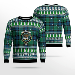Clan Graham of Menteith Ancient Crest Tartan Christmas Ugly Sweater OR81 Graham of Menteith Ancient Crest Tartan Tartan Ugly Sweater