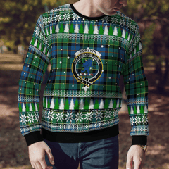 Clan Forsyth Ancient Crest Tartan Christmas Ugly Sweater DR89 Forsyth Ancient Crest Tartan Tartan Ugly Sweater