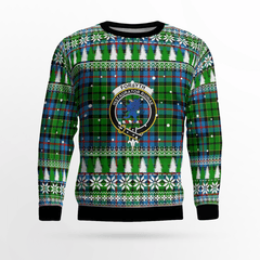 Clan Forsyth Crest Tartan Christmas Ugly Sweater AT24 Forsyth Crest Tartan Tartan Ugly Sweater