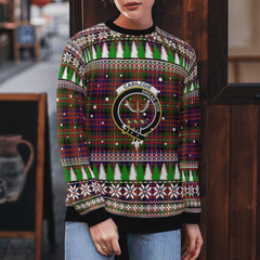Clan Carnegie Modern Crest Tartan Christmas Ugly Sweater WU90 Carnegie Modern Crest Tartan Tartan Ugly Sweater