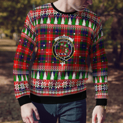 Clan Fraser Lovat Modern Crest Tartan Christmas Ugly Sweater DI30 Fraser Lovat Modern Crest Tartan Tartan Ugly Sweater