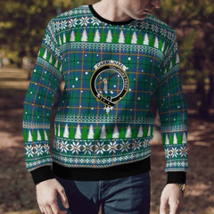 Clan Carmichael Ancient Crest Tartan Christmas Ugly Sweater CK13 Carmichael Ancient Crest Tartan Tartan Ugly Sweater