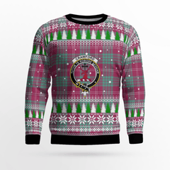 Clan Crawford Ancient Crest Tartan Christmas Ugly Sweater OH97 Crawford Ancient Crest Tartan Tartan Ugly Sweater
