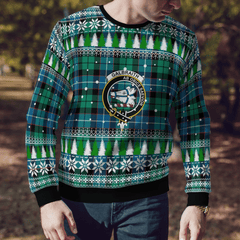 Clan Galbraith Ancient Crest Tartan Christmas Ugly Sweater RO45 Galbraith Ancient Crest Tartan Tartan Ugly Sweater