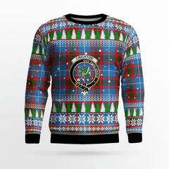 Clan Crichton District Crest Tartan Christmas Ugly Sweater LJ11 Crichton District Crest Tartan Tartan Ugly Sweater