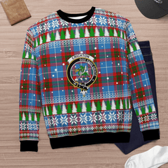 Clan Crichton District Crest Tartan Christmas Ugly Sweater LJ11 Crichton District Crest Tartan Tartan Ugly Sweater