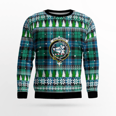 Clan Galbraith Ancient Crest Tartan Christmas Ugly Sweater RO45 Galbraith Ancient Crest Tartan Tartan Ugly Sweater
