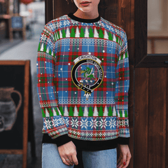Clan Crichton District Crest Tartan Christmas Ugly Sweater LJ11 Crichton District Crest Tartan Tartan Ugly Sweater