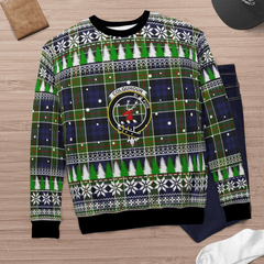 Clan Colquhoun Crest Tartan Christmas Ugly Sweater HK28 Colquhoun Crest Tartan Tartan Ugly Sweater