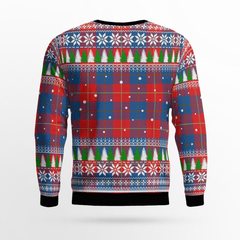 Clan Galloway Red Crest Tartan Christmas Ugly Sweater TP42 Galloway Red Crest Tartan Tartan Ugly Sweater