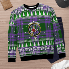 Clan Elphinstone Crest Tartan Christmas Ugly Sweater BJ80 Elphinstone Crest Tartan Tartan Ugly Sweater
