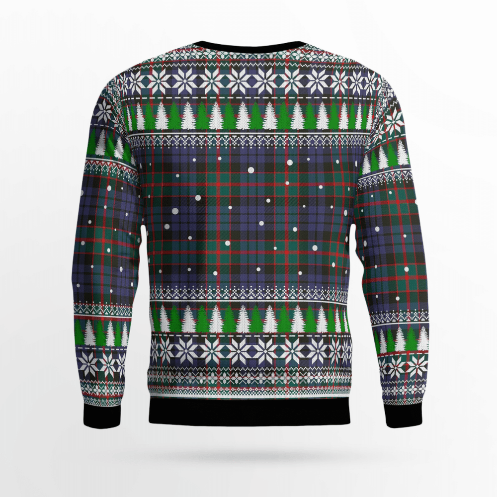 Clan Fletcher of Dunans Crest Tartan Christmas Ugly Sweater XP22 Fletcher of Dunans Crest Tartan Tartan Ugly Sweater
