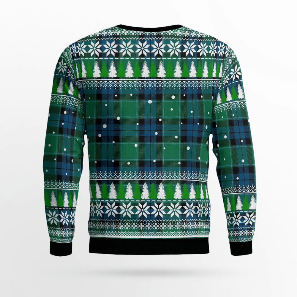 Clan Graham of Menteith Ancient Crest Tartan Christmas Ugly Sweater OR81 Graham of Menteith Ancient Crest Tartan Tartan Ugly Sweater