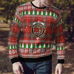 Clan Fraser Weathered Crest Tartan Christmas Ugly Sweater YJ43 Fraser Weathered Crest Tartan Tartan Ugly Sweater