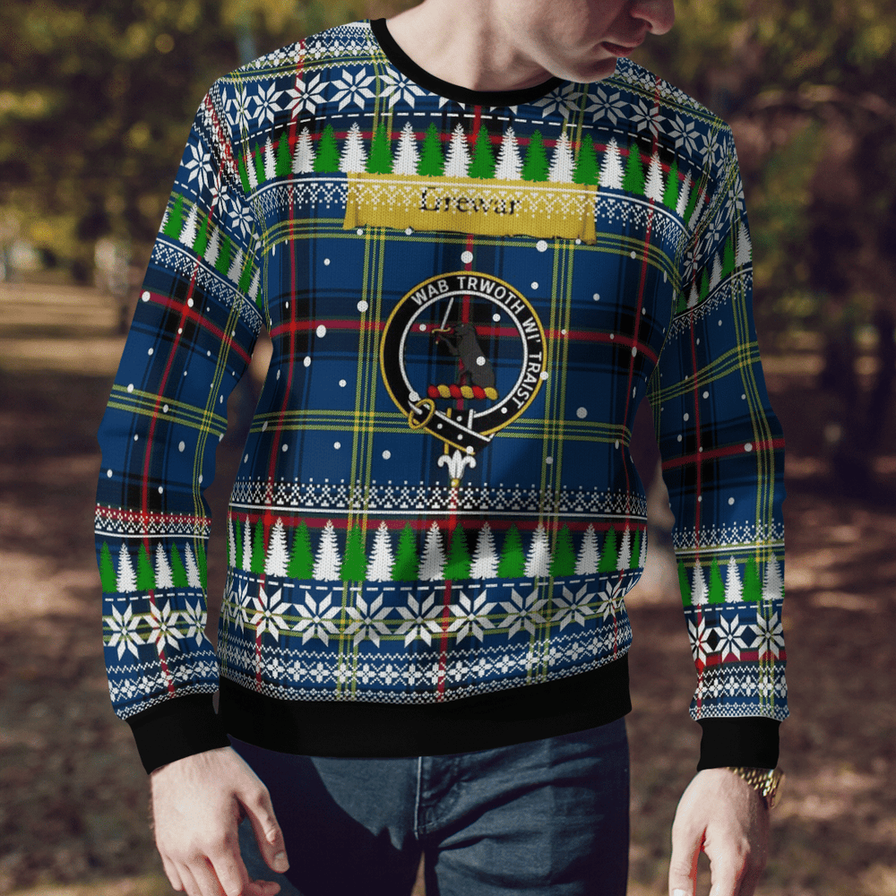 Clan Grewar Crest Tartan Christmas Ugly Sweater GH88 Grewar Crest Tartan Tartan Ugly Sweater