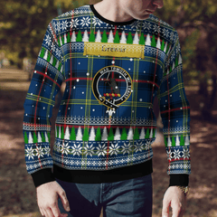Clan Grewar Crest Tartan Christmas Ugly Sweater GH88 Grewar Crest Tartan Tartan Ugly Sweater