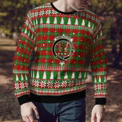 Clan Gartshore Crest Tartan Christmas Ugly Sweater BS24 Gartshore Crest Tartan Tartan Ugly Sweater