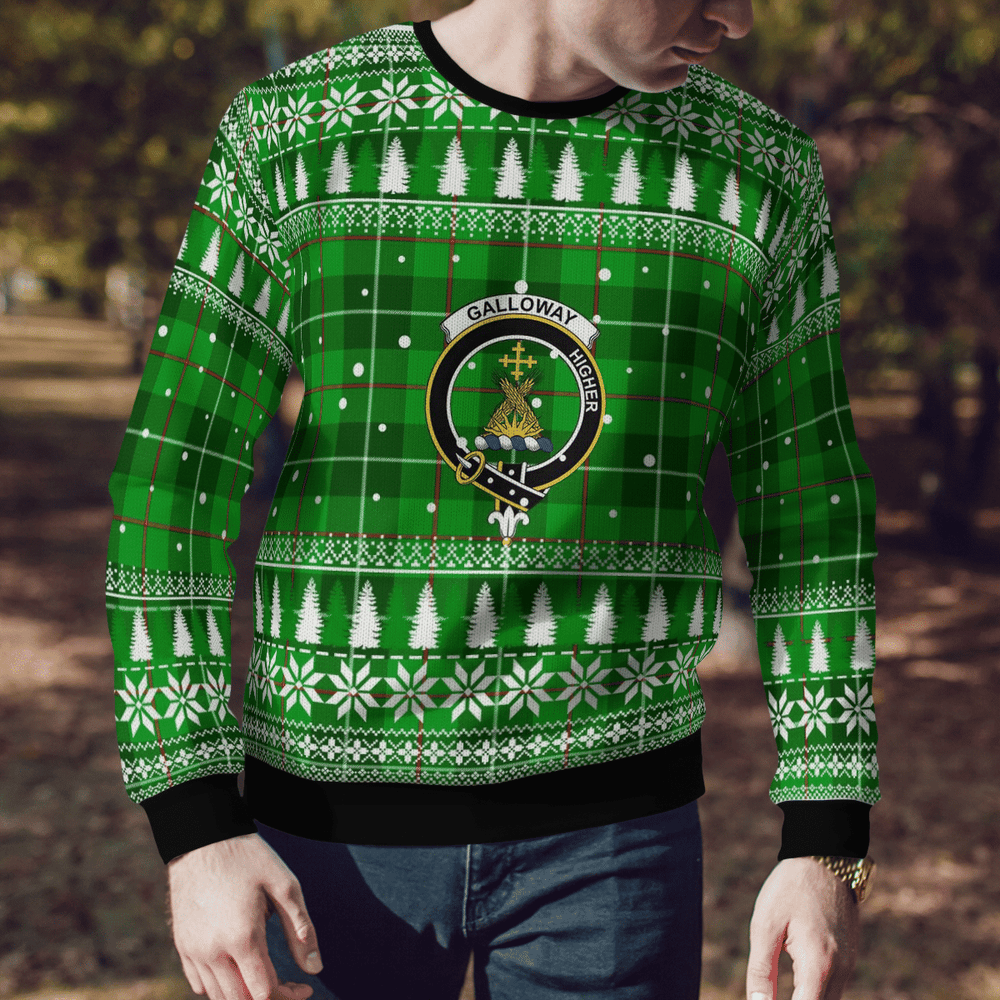 Clan Galloway District Crest Tartan Christmas Ugly Sweater XB26 Galloway District Crest Tartan Tartan Ugly Sweater