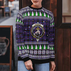 Clan Garden Crest Tartan Christmas Ugly Sweater JS58 Garden Crest Tartan Tartan Ugly Sweater