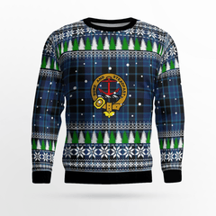 Clan Clark 2 Crest Tartan Christmas Ugly Sweater EC16 Clark 2 Crest Tartan Tartan Ugly Sweater