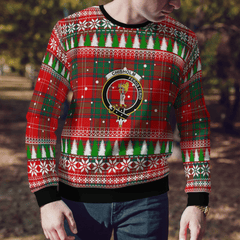 Clan Chisholm Modern Crest Tartan Christmas Ugly Sweater KJ85 Chisholm Modern Crest Tartan Tartan Ugly Sweater