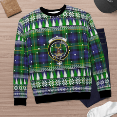 Clan Gordon Modern Crest Tartan Christmas Ugly Sweater PO54 Gordon Modern Crest Tartan Tartan Ugly Sweater