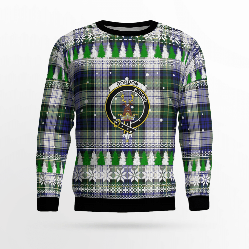 Clan Gordon Dress Modern Crest Tartan Christmas Ugly Sweater DF78 Gordon Dress Modern Crest Tartan Tartan Ugly Sweater
