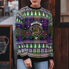 Clan Chalmer Crest Tartan Christmas Ugly Sweater QE12 Chalmer Crest Tartan Tartan Ugly Sweater