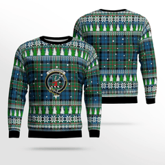 Clan Colquhoun Ancient Crest Tartan Christmas Ugly Sweater UZ70 Colquhoun Ancient Crest Tartan Tartan Ugly Sweater