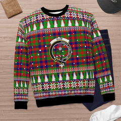Clan Gow (or McGouan) Crest Tartan Christmas Ugly Sweater BR91 Gow (or McGouan) Crest Tartan Tartan Ugly Sweater