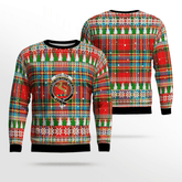 Clan Chattan Crest Tartan Christmas Ugly Sweater JO12 Chattan Crest Tartan Tartan Ugly Sweater