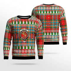 Clan Chattan Crest Tartan Christmas Ugly Sweater JO12 Chattan Crest Tartan Tartan Ugly Sweater