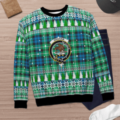 Clan Graham of Montrose Ancient Crest Tartan Christmas Ugly Sweater BK70 Graham of Montrose Ancient Crest Tartan Tartan Ugly Sweater